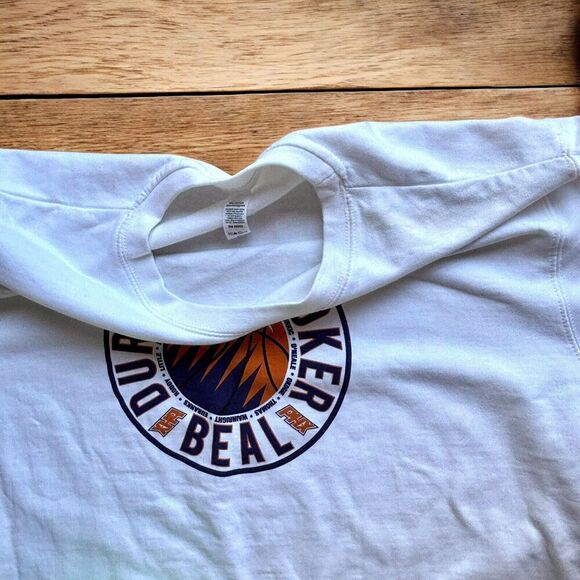 NBA Phoenix Suns Team Print White Soft Long Crewneck Sweatshirt Women's XL NWOT - Picture 3 of 9